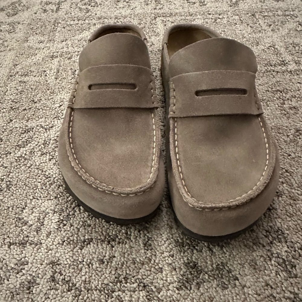 Birkenstock Tan Suede Loafers 41
